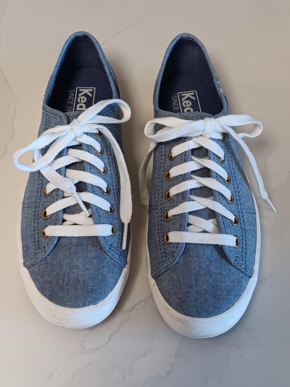 KEDS Sneakers Womens Blue Canvas Lace Up Size 7